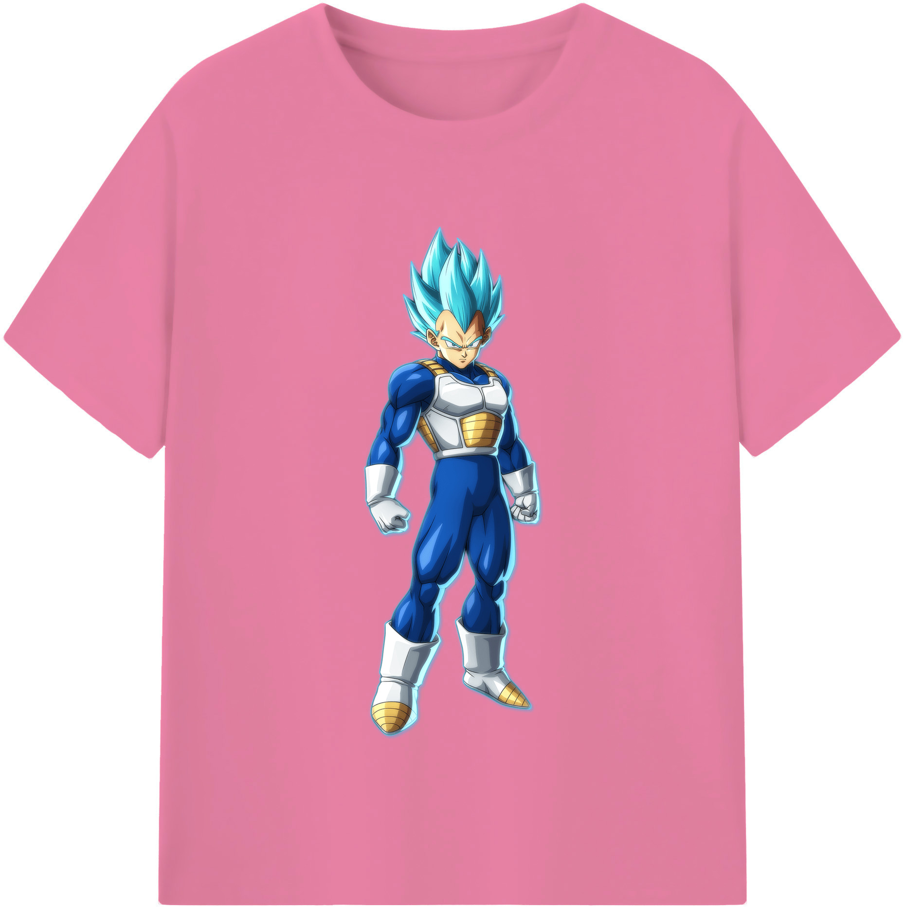 （画像用） ドラゴンボール ベジータ四世（Bejīta Yonsei）DRAGON BALL Vegeta IV 綿100％半袖Tシャツ（フロントプリント）